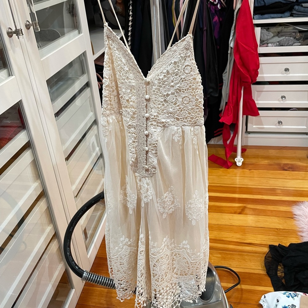 Lace beach dress